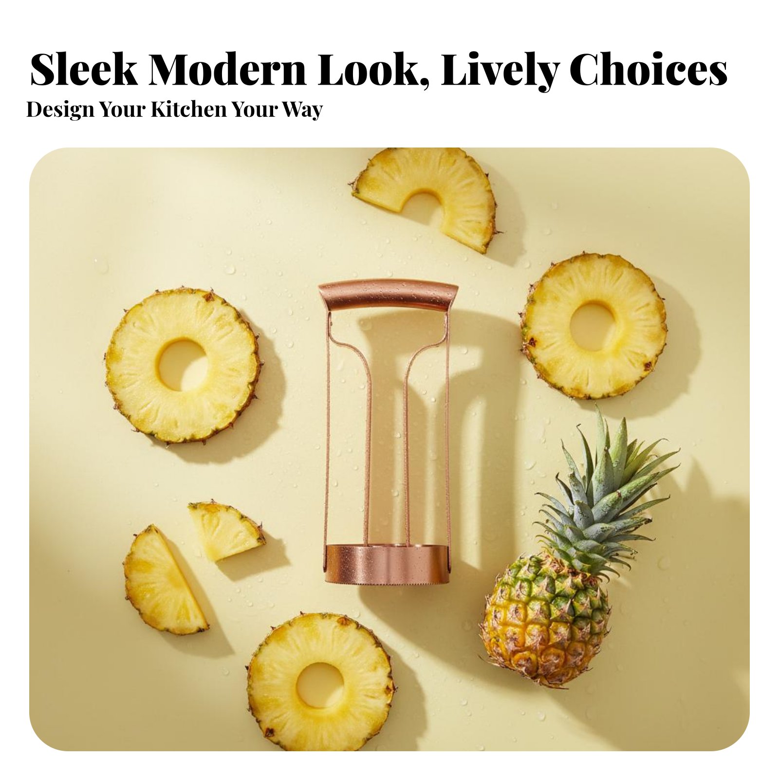 Kitchen Gadgets Tools - Cortador de Piña de Acero Inoxidable,