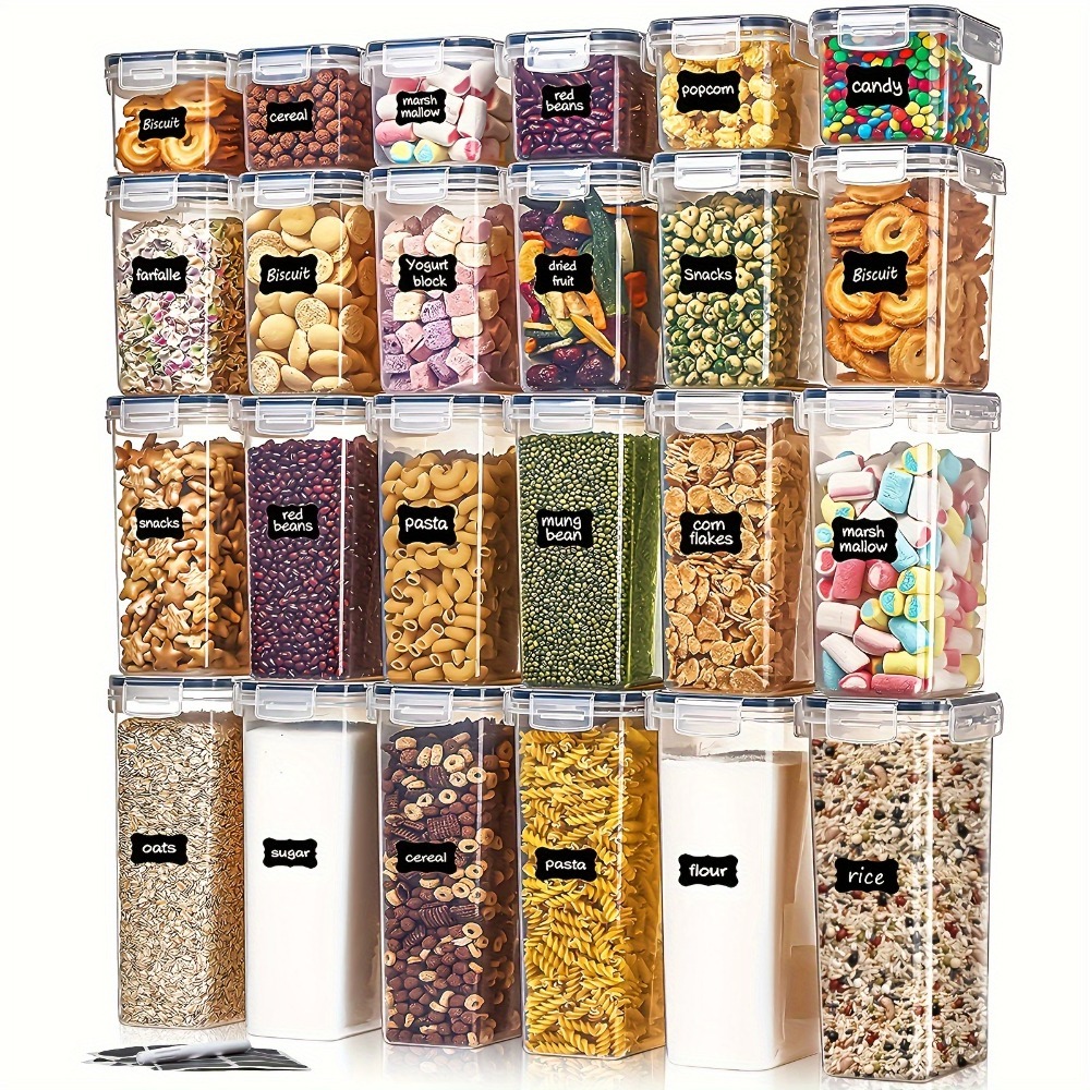 Kitchen Gadgets Ninja - 24 Recipientes para Almacenamiento de Alimentos,