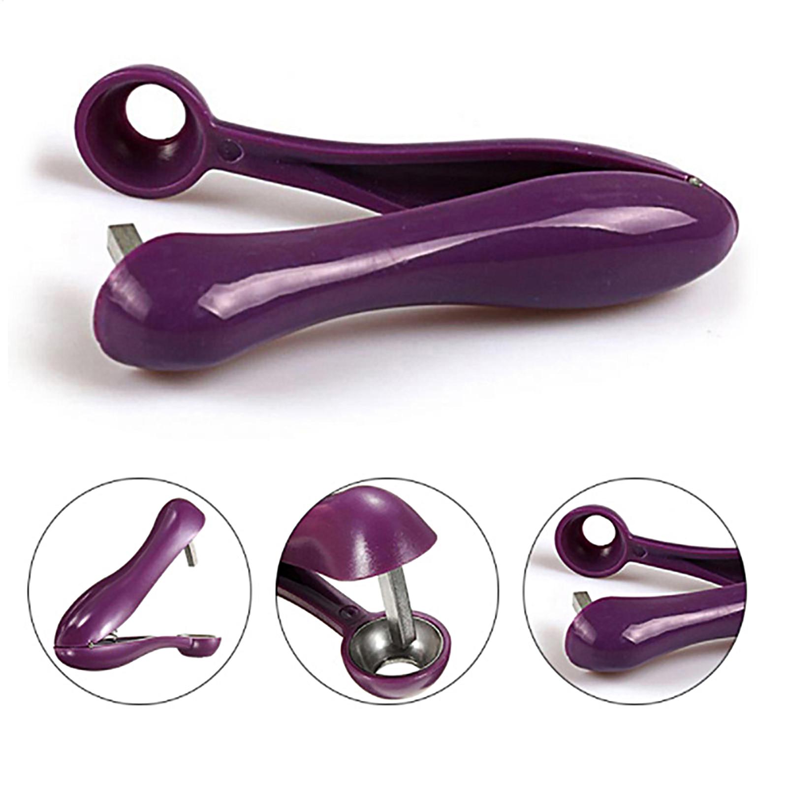 Kitchen Gadgets Tools - Descorazonador de cerezas portátil, herramienta para