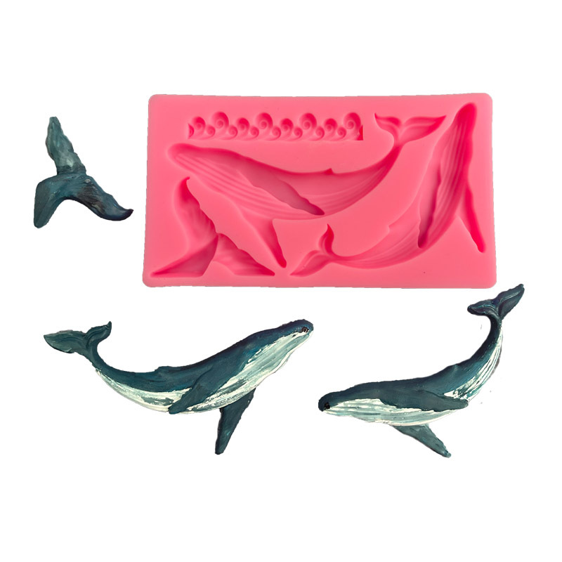 Kitchen Gadgets Ninja - Molde de silicona de ballena DIY,