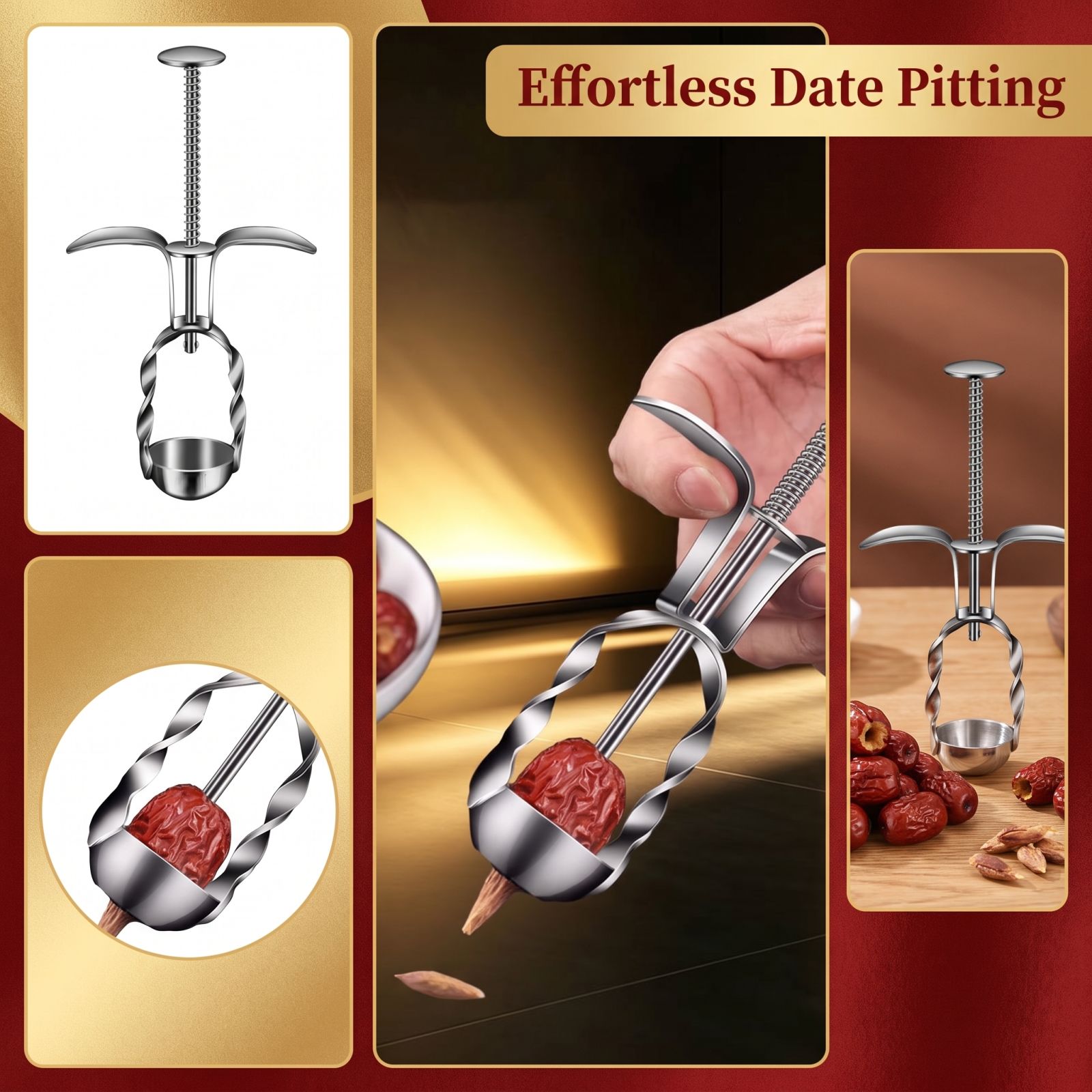 Kitchen Gadgets Tools - Herramienta de Acero Inoxidable para Quitar