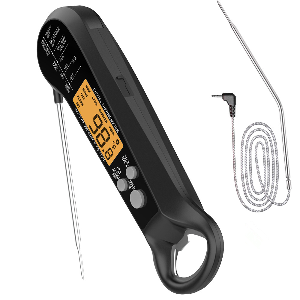 Instant Read Thermometer - Termómetro de Carne Profesional con Cable