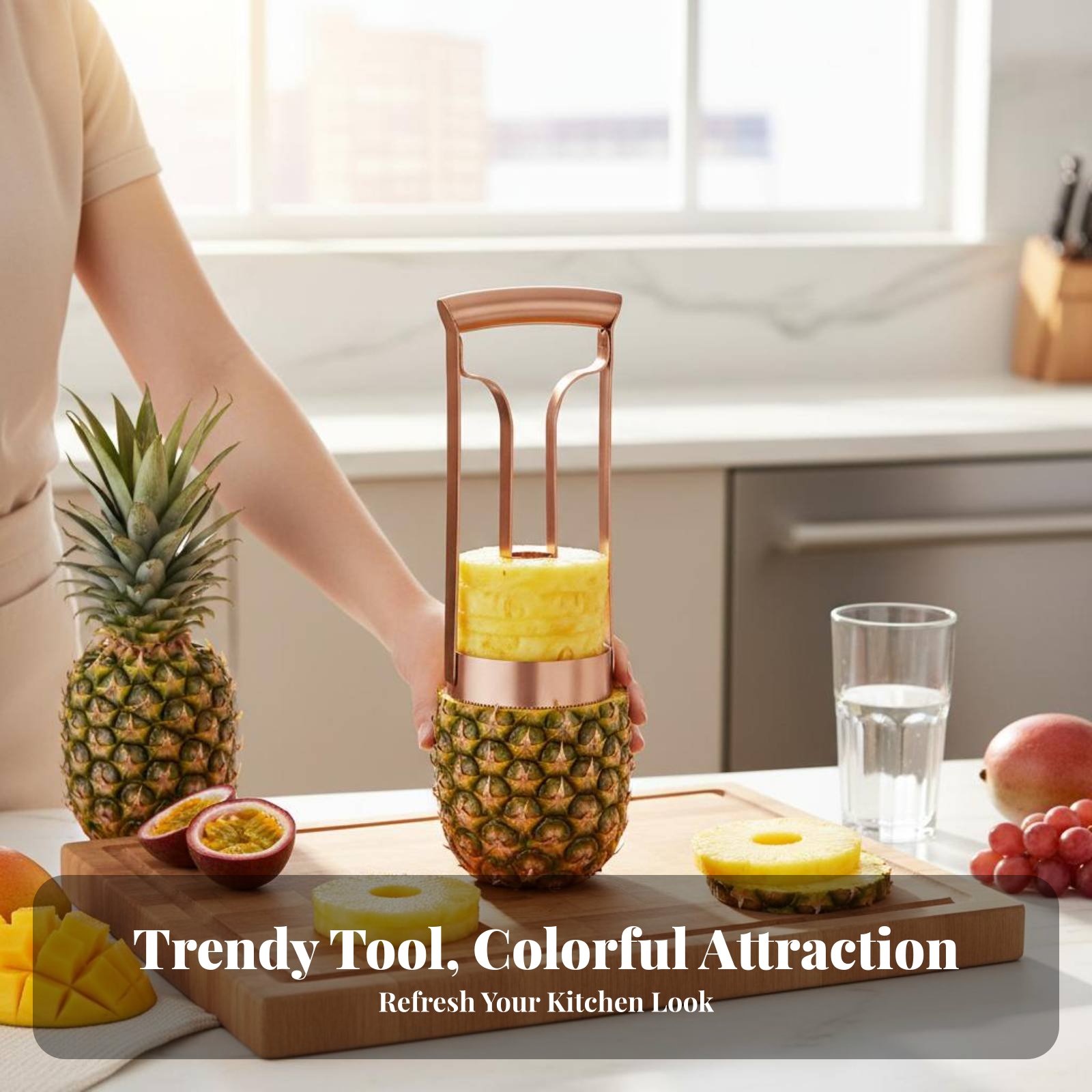 Cortador de Piña de Acero Inox - Kitchen Gadgets Tools reseña y precio