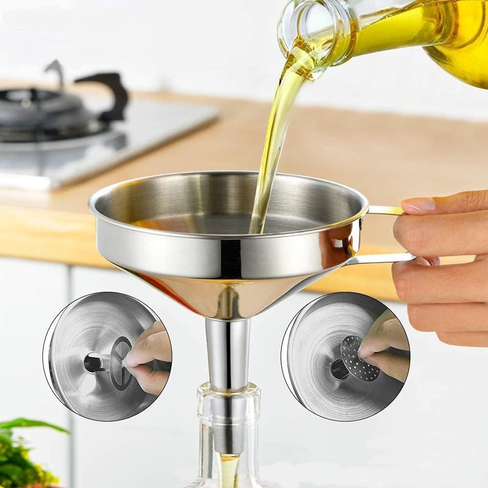 Embudo de acero inoxidable par - Kitchen Gadgets Ninja reseña y precio